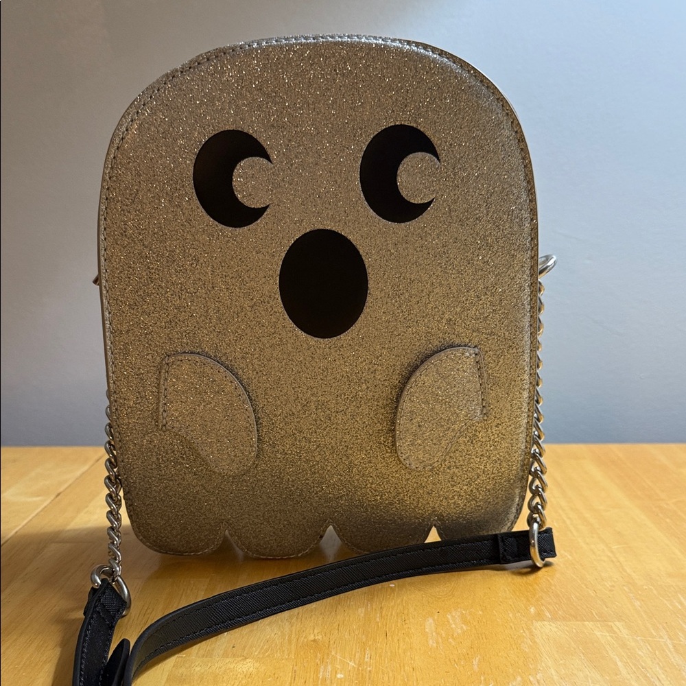 Mad Engine Ghost-Shaped Glittery Crossbody Bag